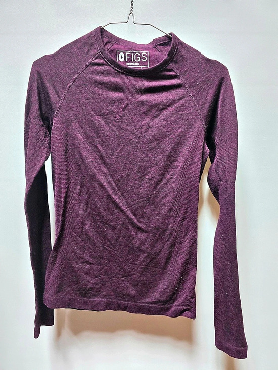 Figs Tops - FIGS Salta Seamless Long-Sleeve Underscrub Purple XS